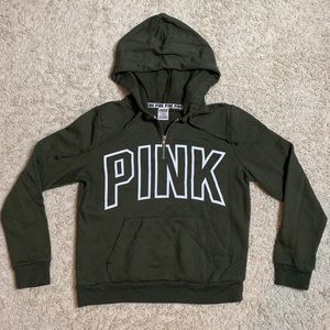 Pink pullover hoodie